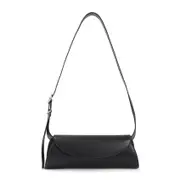 [Jil Sander] Jil Sander-Black Lamb Leather Sm Cannolo Handbag-Uomo OS OS