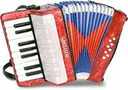 Bontempi 33 1730 Accordion with 17 Keys and 8 Bass Buttons, Multi-Color