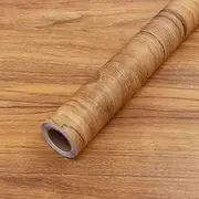 15.7" ×118" Wood Grain Wallpaper Peel and Stick Vinyl Film Self Adhesive Waterproof Decor Wall Paper for Cabinet Drawer Shelf Liner Easy to Clean