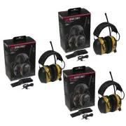 (3-Pack) 3M Peltor Worktunes Headphones & Belt Clip for Howard Leight HL-1016730