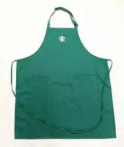Official Starbucks Coffee Official Barista Green Apron Brand New 2 front pockets