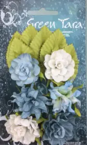 Blue Tea Roses with Leaves (TRB)