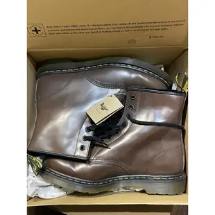 全新 Dr. Martens AirWair Brown 硬皮 庫存老品 馬汀大夫 馬汀靴 1460 棕色 真皮 8孔