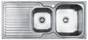 Abey 1 & 3/4 Entry Double Bowl Inset Sink EN175R