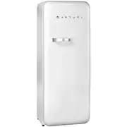 Artusi 277L Granitek Retro Style All Refrigerator with Ice Box - White