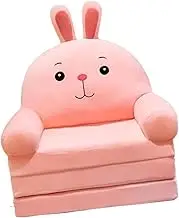 Kids Sofa Bed for Toddlers, Convertible Lounger and Armchair for Living Room, Pink, as described