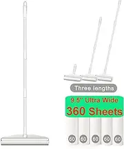 Lint Rollers Large,9.5" Wide Floor Carpet Cleaner Lint Rollers for Pet Hair Extra Sticky, Pet Hair Remover, Cat & Dog Hair Remover, Lint Remover for Sofa Carpet 5 Refills Total 360 Sheets