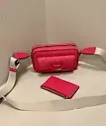 Michael Kors Bradshaw XS Camera Crossbody Bag Purse Handbag + Card Case Wallet