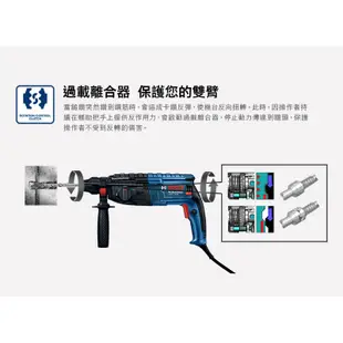 BOSCH 博世 2KG免出力四溝鎚鑽 GBH 2-24 RE