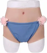 [WHG] Silicone Vagina Panties Fake Camel Toes False Pussy Boxer Padded Push Up Panty Enhance for Crossdresser Transgender