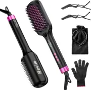 Reviio Ionic Hair Straightening Brush MD015 Tangle-Free Cord & Auto Shutdown