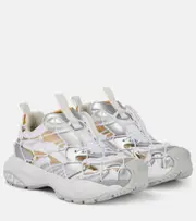 [Versace] Versace Mercury leather-trimmed sneakers AU 7 silver
