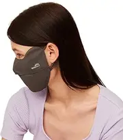 [OHYOGA] Breathable UV Face Covering, UPF 50+ Washable Reusable Mask, Eye Protection Sunscreen Sports Face Cover for Women dark gery