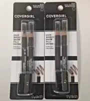 2 Cover Girl Easy Breezy Brow Fill + Define pencils in Rich Brown