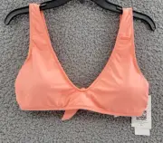 Roxy Beach Classics Elongated Bikini Top Juniors M Fusion Back Tie Closure~