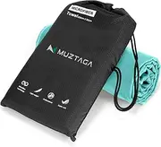 Muztaga Microfiber Beach Towel-Perfect for Travel, Sports, Camping, Swimming, Yoga, Gym- Quick Dry, Sand Free, Compact, Lightweight, Absorbent (Mint,Large (160x90cm, 63x35”))