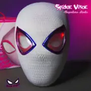 Spider-Man: Across The Spider-Verse Gwen Stacy LED Eyes Mask Headgear Prop New