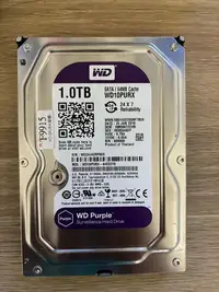 在飛比找Yahoo!奇摩拍賣優惠-~二手~ WD 1TB 桌上型硬碟【紫標】3.5吋硬碟 WD