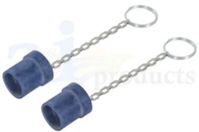 1/2" ISO Quick Coupler Dust Cap Set w/Chains Pioneer 5209-4