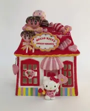 Blue Sky Clayworks Hello Kitty Sweet Shoppe Tea Light Candle House Luminary