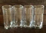 (4)Vintage Libby CRISA 8 oz Juice Tumblers 2 Vertical Cut, 1 Horizontal, 1 Solid