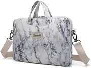[canvaslife] Marble Pattern Canvas Laptop Shoulder Messenger Bag Case Sleeve for 11 inch 12 inch 13 inch Laptop and MacBook Air Pro 11/12/13