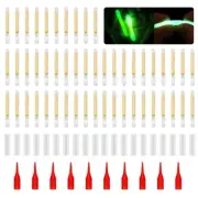 50Pcs Fishing Glow Bright Green Fluorescent Light Rod Tip Glow Sticks