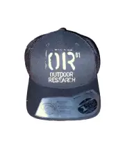 OUTDOOR RESEARCH Black TRUCKER HAT Baseball Cap Adjustable Flexfit Tech New