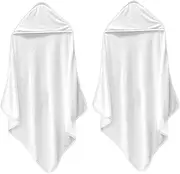 TOYANDONA Cotton Bath Towel Set 2pcs Hooded Towel Poncho for Newborns Soft Absorbent Green