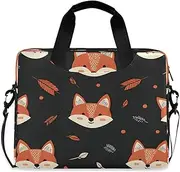Quteprint Cute Fox Arrows Pattern 15.6 Inch Laptop Bag Briefcase for Business, Water-Resistant Computer Bag Fits 14-16 Inch Notebook for Men Women, Office Travel Work Backpack, Multi, 40x7.5x30cm