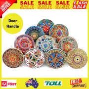 10 X Mix Vintage Look Flower Ceramic Knobs Door Handle Cabinet Drawer Cupboard