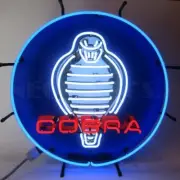 Neon Sign - Shelby Cobra Snake 24" With Backing * Mustang * AC * In Stock Now!