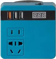 120W Lithium Battery Inverter Multifunction Lithium Tools Battery Inverter 21V to 220VAC Inverter Dual-engine Intelligent Multiple ions Inverter with Voltage Display Function