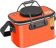 AmazingJul Portable Fishing Bucket, Fish Carrier, Foldable Storage Organizer, Live Fish Container for Gardening