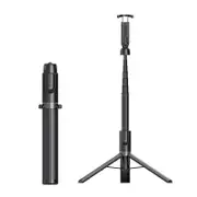 AB403 Wireless Bluetooth Selfie Stick 360 Degree Rotatable Foldable Selfie Stick Multifunctional Mobile Phone Tripod-Black