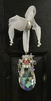 Kirks Folly Nutcracker Aurora Borealis Crystal Holiday Ornament - NIB