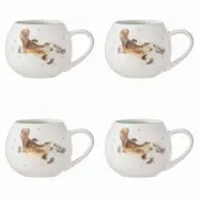 4x Ashdene Bush Buddies New Bone China Tea/Coffee Mini Hug 200ml Mug Platypus