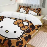 v887 Hello Kitty 3-Piece Twin Bed Set - Includes 1 Single Comforter And 2 Pillowcases Bedding - Fade Resistant Microfiber - Hello Kitty io887