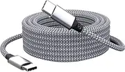 tunghey 1Pack USB C to USB C Charger Cable 60W Type C Charging Cable Cord Fast Charging USBC to USBC Cable for S23 S22 S21 Note 20 Ultra, IP-ad Pro 12.9 Air Mini Ma-cBook Air (5M)