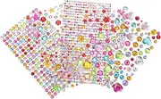 VICASKY 5sheets Gems Stickers Multi-use Flatback Diamonds for Crafts Mobile Phone Cases Scrapbooking Decorations Acrylic Rhinestone Jewels for Arts Crafts