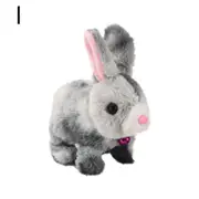 Plush Electric White Rabbit Simulation Pet That Can Walk, Bark, Move Pet Toy