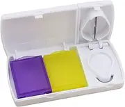 Generic Pill Cutter for Small Pills, Pill Splitter with Two Large Pill Boxes