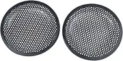 Suesacy 6.5inch Metal Mesh Round Car Woofer Cover Speaker Grill Black 2 Pcs