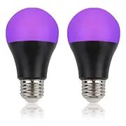 UV LED Black Lights Bulb 9W E27 LED Black Bulb UV Grade 395nm UV Party Body Paint Disco Party Fluorescent Bubble Luminous Party Bedroom UV Light Fluorescent Po