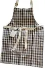 Hearth & Hand Magnolia Kids Gingham Woven Cooking Apron Slate Blue/White