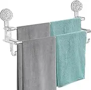 Shower Door Towel Rack, Adhesive Towel Hanger, Suction Cup Towel Rail, Stick Towel Bar, Shower Towel Rack with Suction Cups, Suction Cup Towel Bar for Bathroom and Kitchen