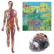 Blue-Bot Robot with 2 Activity Mat Science Bundle STEM Coding Toy for Kids 3+