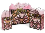 BUTTERFLY LEOPARD Design Gift Paper Gloss Bag Choose Size & Package Amount