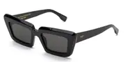 Retrosuperfuture COCCODRILLO WHITE 2GS Men's Sunglasses Black Size 57