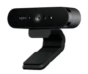 Logitech BRIO 4K Ultra HD Webcam HDR RightLight3 5xHD Zoom Auto Focus Infrared Sensor Video Conferencing Streaming Recording Windows 960-001105